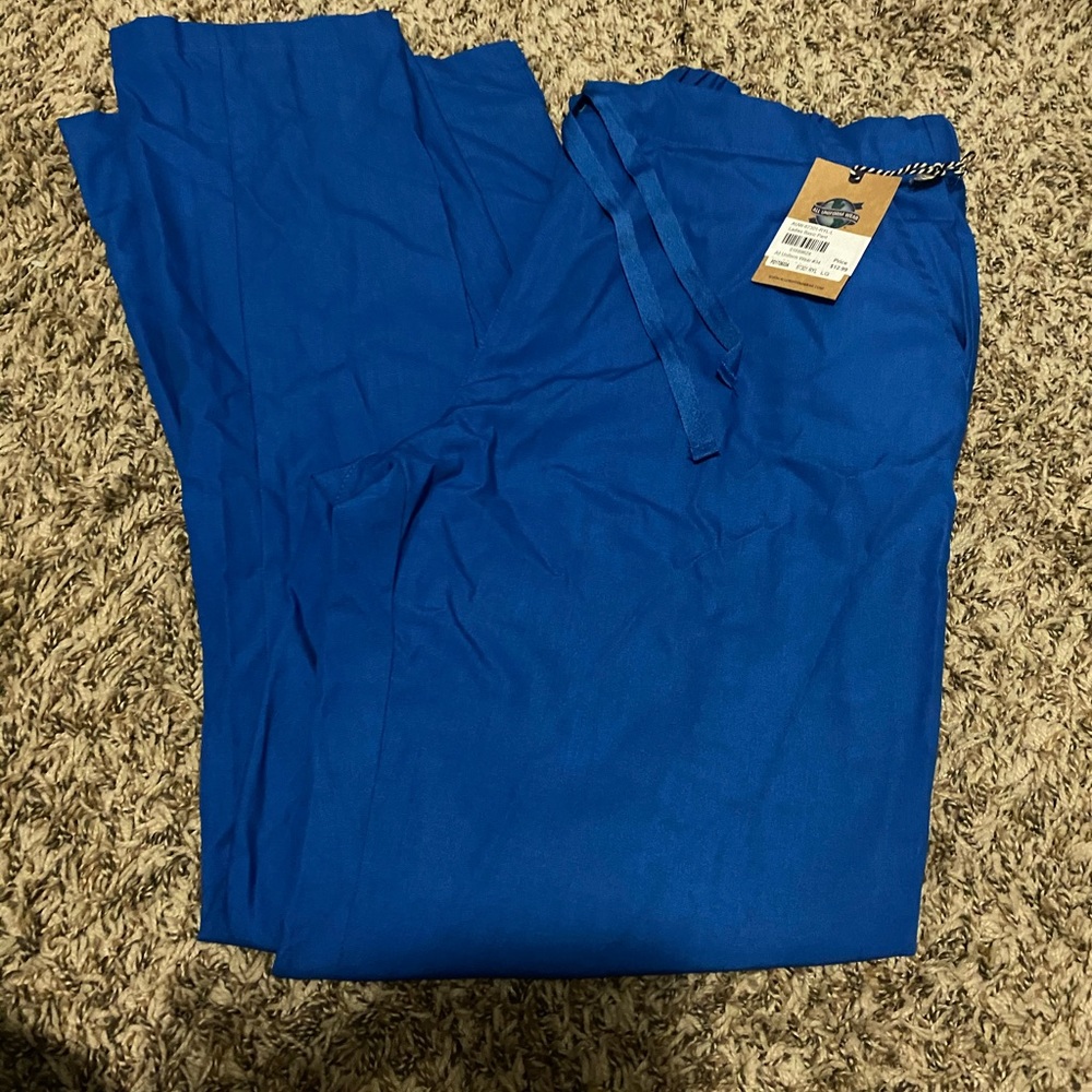 Royal blue scrub pant
